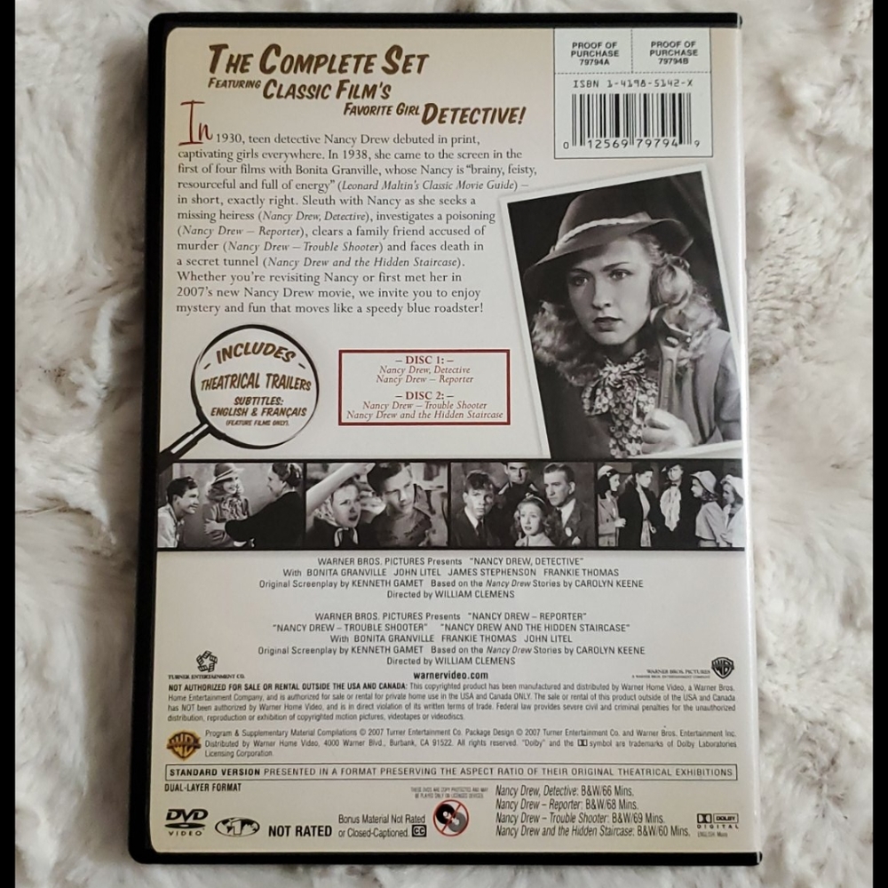 NANCY DREW Compilation DVD @1938 detective series Bess Hardy Boys - Picture 2 of 8
